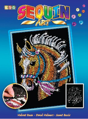 

Winning Moves Sequin Art Blue Horse