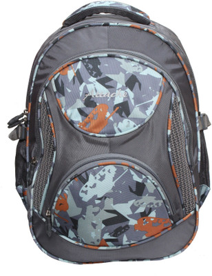 

Attache Rock School Bag (Grey) 30 L Backpack(Multicolor)