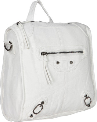 

Bagkok White PU Backpack 3.5 L Backpack(White)