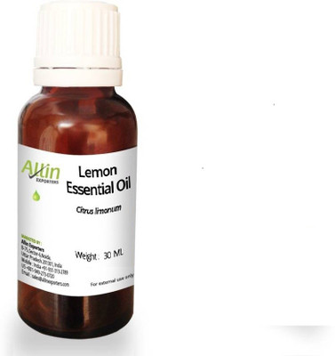 

Allin Exporters 30-2051,Steam-Distilled Lemon Essential Oil - 100% Pure, Natural and Therapeutic Grade - Enriched in Vitamin C and Natural Antioxidants(30 ml)