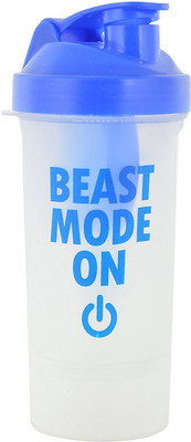 

DOXEY Single Storage Gym Shaker 500 ml Shaker(Pack of 1, Blue)