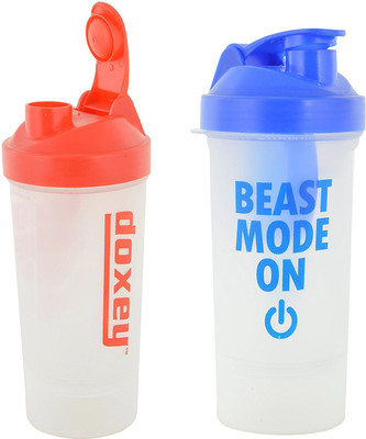 

DOXEY Gym Shaker Bottle Combo 500 ml Shaker(Pack of 2, Red, Blue), Blue;red