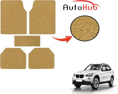 Auto Hub PVC (Polyvinyl Chloride) Standard Mat For  BMW X1(Beige)
