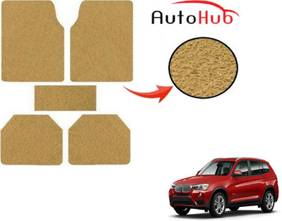 Auto Hub PVC (Polyvinyl Chloride) Standard Mat For  BMW X3(Beige)