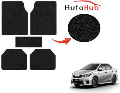 Auto Hub PVC (Polyvinyl Chloride) Standard Mat For  Toyota Corolla Altis(Black)
