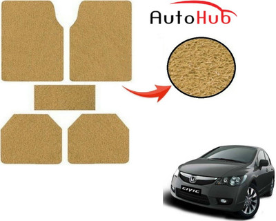Auto Hub PVC (Polyvinyl Chloride) Standard Mat For  Honda Civic(Beige)