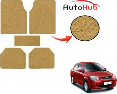 Auto Hub PVC (Polyvinyl Chloride) Standard Mat For  Ford Ikon(Beige)
