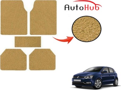 Auto Hub PVC (Polyvinyl Chloride) Standard Mat For  Volkswagen Polo(Beige)