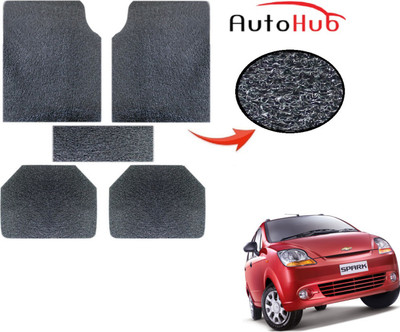 Auto Hub PVC (Polyvinyl Chloride) Standard Mat For  Chevrolet Spark(Grey)