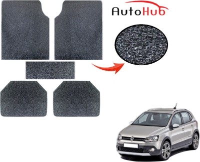 Auto Hub PVC (Polyvinyl Chloride) Standard Mat For  Volkswagen Polo Cross(Grey)