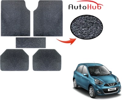 Auto Hub PVC (Polyvinyl Chloride) Standard Mat For  Nissan Micra(Grey)