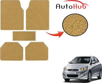 Auto Hub PVC (Polyvinyl Chloride) Standard Mat For  Hyundai Fluidic Verna(Beige)