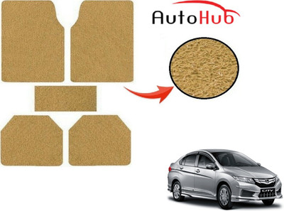 Auto Hub PVC (Polyvinyl Chloride) Standard Mat For  Honda New City(Beige)