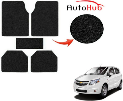 Auto Hub PVC (Polyvinyl Chloride) Standard Mat For  Chevrolet Sail UVA(Black)