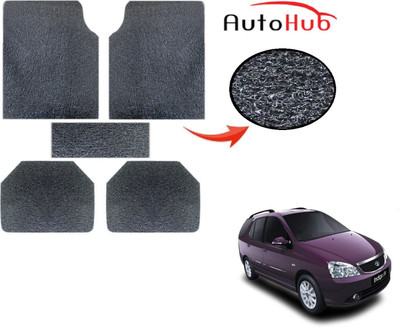 Auto Hub PVC (Polyvinyl Chloride) Standard Mat For  Tata Indigo Marina(Grey)