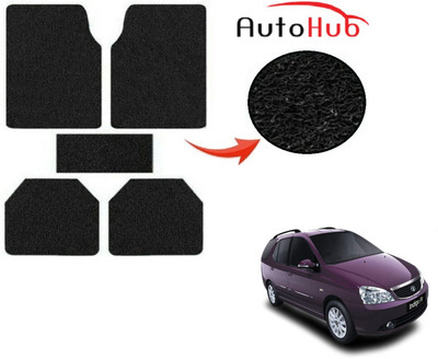 Auto Hub PVC (Polyvinyl Chloride) Standard Mat For  Tata Indigo Marina(Black)