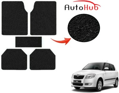 Auto Hub PVC (Polyvinyl Chloride) Standard Mat For  Skoda Fabia(Black)