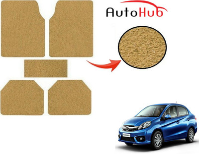 Auto Hub PVC (Polyvinyl Chloride) Standard Mat For  Honda Amaze(Beige)