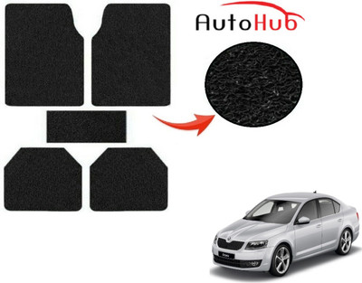 Auto Hub PVC (Polyvinyl Chloride) Standard Mat For  Skoda Octavia(Black)