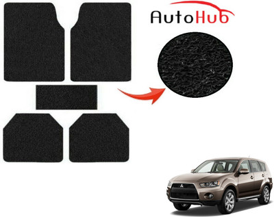 Auto Hub PVC (Polyvinyl Chloride) Standard Mat For  Mitsubishi Outlander(Black)