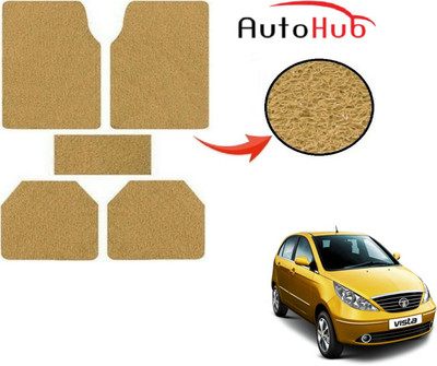 Auto Hub PVC (Polyvinyl Chloride) Standard Mat For  Tata Indica Vista(Beige)