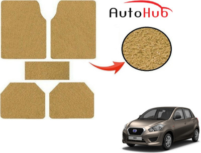 Auto Hub PVC (Polyvinyl Chloride) Standard Mat For  Datsun Go(Beige)