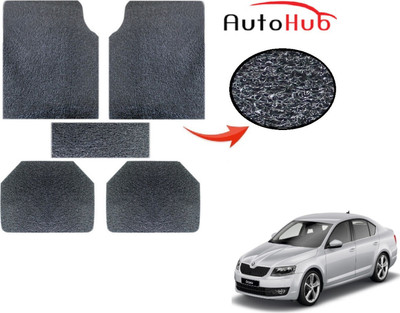 Auto Hub PVC (Polyvinyl Chloride) Standard Mat For  Skoda Octavia(Grey)