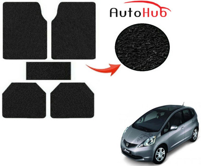 Auto Hub PVC (Polyvinyl Chloride) Standard Mat For  Honda Jazz(Black)