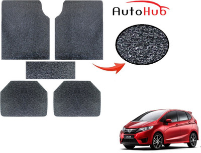 Auto Hub PVC (Polyvinyl Chloride) Standard Mat For  Honda Jazz(Grey)