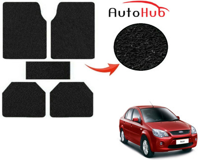 Auto Hub PVC (Polyvinyl Chloride) Standard Mat For  Ford Ikon(Black)
