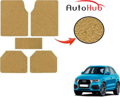 Auto Hub PVC (Polyvinyl Chloride) Standard Mat For  Audi Q3(Beige)