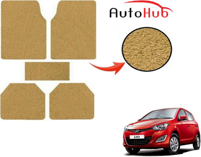 Auto Hub PVC (Polyvinyl Chloride) Standard Mat For  Hyundai i20(Beige)