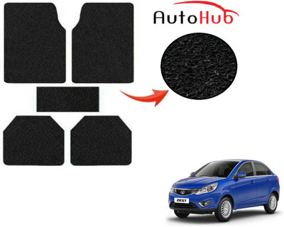 Auto Hub PVC (Polyvinyl Chloride) Standard Mat For  Tata Zest(Black)
