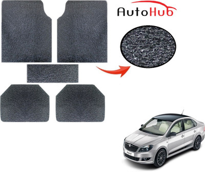 Auto Hub PVC (Polyvinyl Chloride) Standard Mat For  Skoda Rapid(Grey)