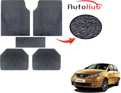 Auto Hub PVC (Polyvinyl Chloride) Standard Mat For  Tata Manza(Grey)
