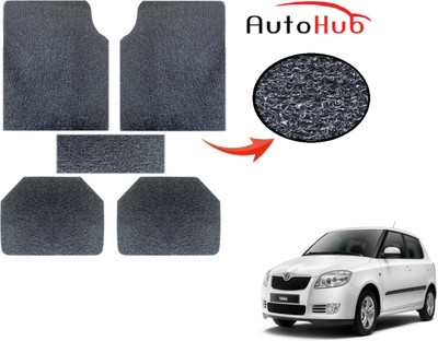 Auto Hub PVC (Polyvinyl Chloride) Standard Mat For  Skoda Fabia(Grey)