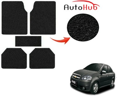 Auto Hub PVC (Polyvinyl Chloride) Standard Mat For  Chevrolet Aveo(Black)
