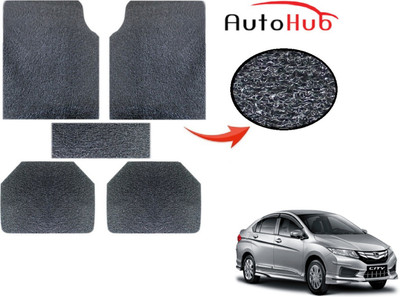 Auto Hub PVC (Polyvinyl Chloride) Standard Mat For  Honda New City(Grey)