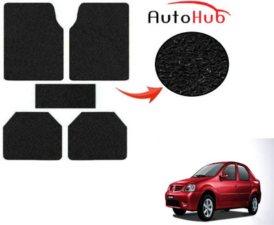 Auto Hub PVC (Polyvinyl Chloride) Standard Mat For  Mahindra Logan(Black)