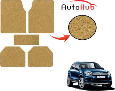 Auto Hub PVC (Polyvinyl Chloride) Standard Mat For  Volkswagen Touareg(Beige)