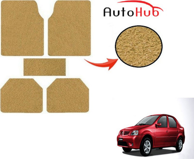 Auto Hub PVC (Polyvinyl Chloride) Standard Mat For  Mahindra Logan(Beige)