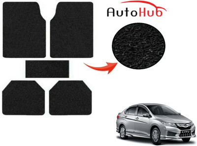Auto Hub PVC (Polyvinyl Chloride) Standard Mat For  Honda New City(Black)