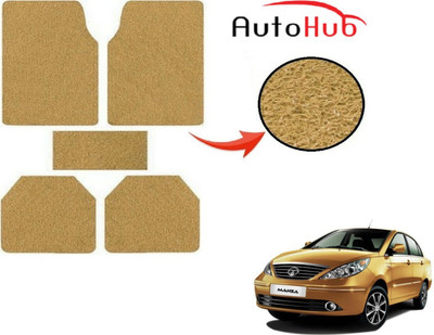 Auto Hub PVC (Polyvinyl Chloride) Standard Mat For  Tata Manza(Beige)