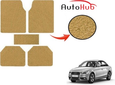 Auto Hub PVC (Polyvinyl Chloride) Standard Mat For  Audi A4(Beige)