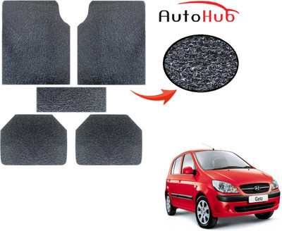 Auto Hub PVC (Polyvinyl Chloride) Standard Mat For  Hyundai Getz(Grey)