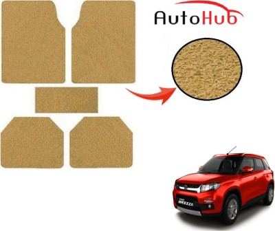 Auto Hub PVC (Polyvinyl Chloride) Standard Mat For  Maruti Suzuki Vitara Brezza(Beige)