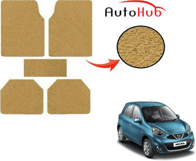 Auto Hub PVC (Polyvinyl Chloride) Standard Mat For  Nissan Micra(Beige)