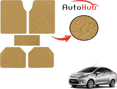 Auto Hub PVC (Polyvinyl Chloride) Standard Mat For  Ford New Fiesta(Beige)