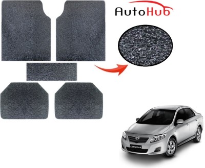 Auto Hub PVC (Polyvinyl Chloride) Standard Mat For  Toyota Corolla(Grey)