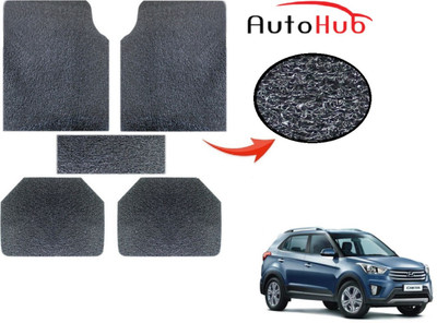 Auto Hub PVC (Polyvinyl Chloride) Standard Mat For  Hyundai Creta(Grey)